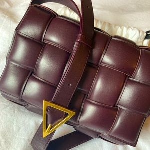 Bottega Veneta Padded Cassette Bag in Grape